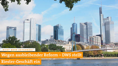 Wegen ausbleibender Reform – DWS stellt Riester-Geschäft ein (Pfefferminzia)