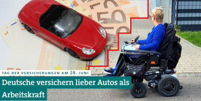 Deutsche versichern lieber Autos als Arbeitskraft (Pfefferminzia)