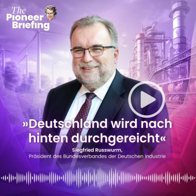 BDI-Chef Siegfried Russwurm über Deutschlands schwächelnde Wirtschaft (The Pioneer Briefing - Podcast)